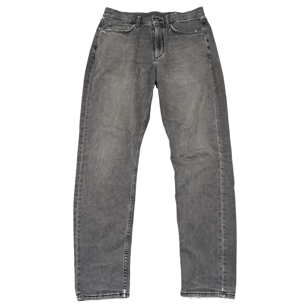 Rag & Bone Jeans Mens Size 30 x 32 Gray Denim Fit 2 Slim Distressed Casual